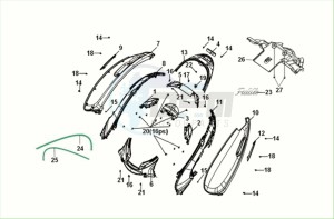 E-FIDDLE (EK4LW2-EU) (M2) drawing BODY COVER TAIL LIGHT