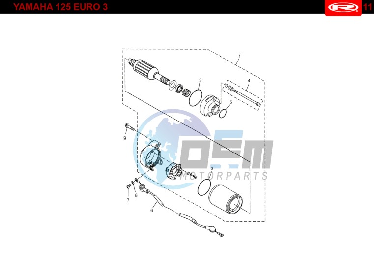 START ENGINE  Yamaha 125 EURO-3