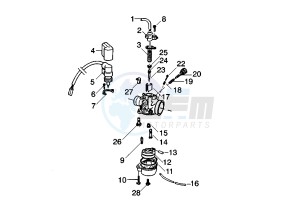 DNA 50 drawing Carburetor  Spares