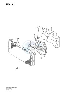 DL1000 (E2) V-Strom drawing RADIATOR