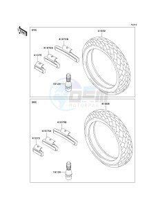 EX 500 D [NINJA 500R] (D6F-D9F) D7F drawing TIRES