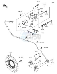 Z650 ER650HJF XX (EU ME A(FRICA) drawing Rear Brake