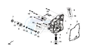 CRUISYM 125I ABS (L8 L9) EU EURO4 drawing R. CRANK CASE COVER