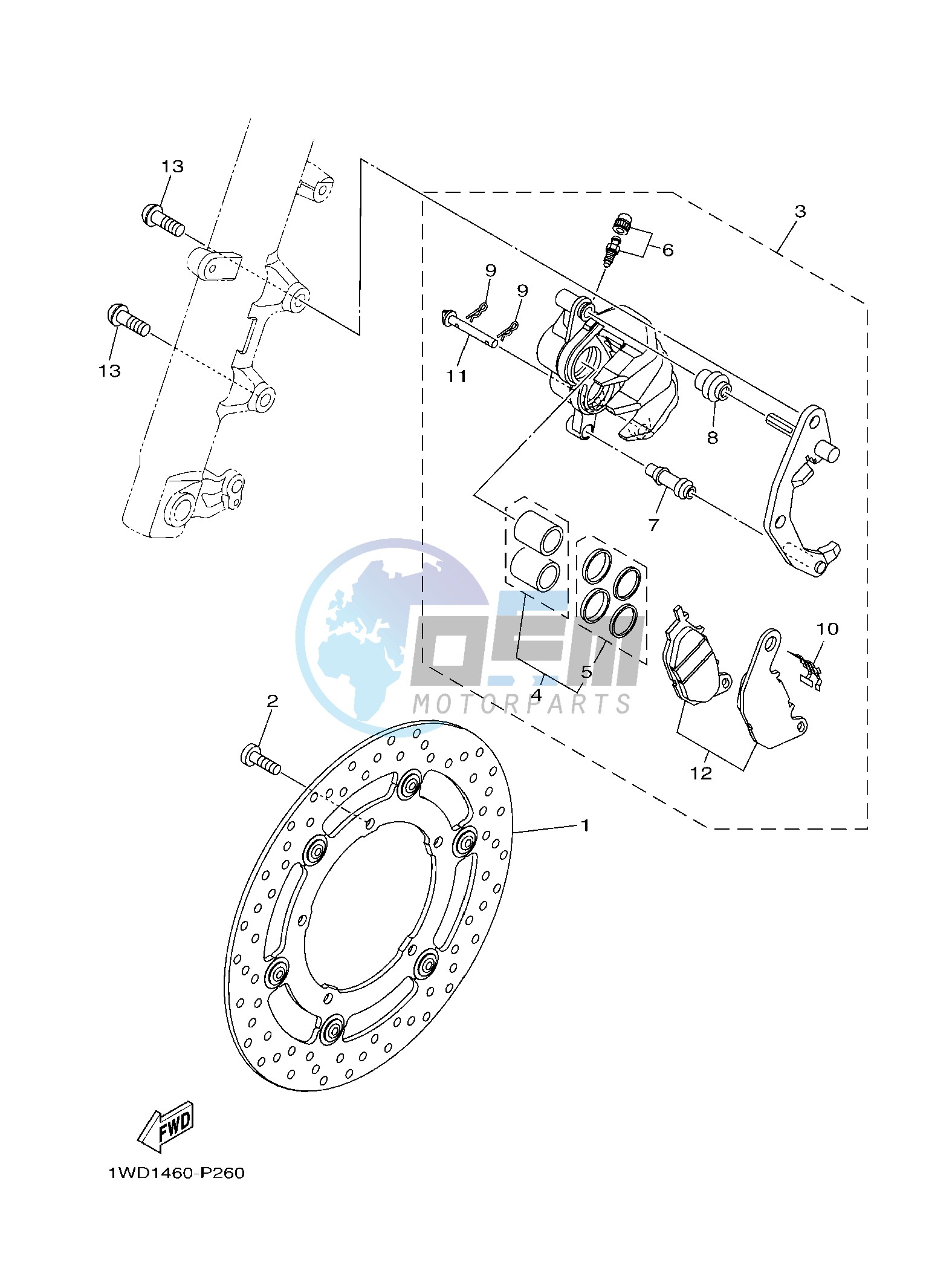 FRONT BRAKE CALIPER