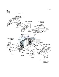 NINJA_ZX-10R_ABS ZX1000KEF FR XX (EU ME A(FRICA) drawing Headlight(s)