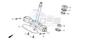 XL600V TRANSALP drawing STEERING STEM