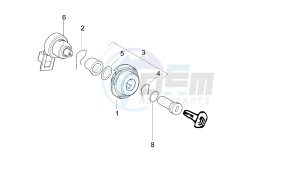 SONAR - 125 CC VTHLS1A1A 4T drawing LOCKS