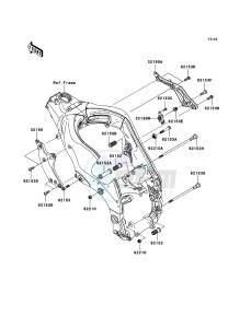 NINJA ZX-10R ZX1000D6F FR GB XX (EU ME A(FRICA) drawing Engine Mount