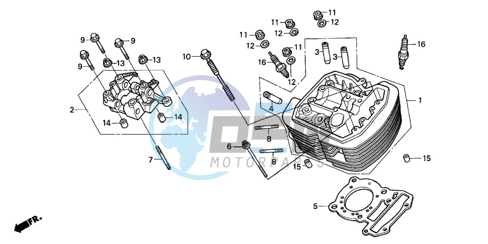 FRONT CYLINDER HEAD