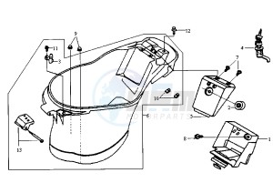 JET - 50 cc drawing HELMET BOX