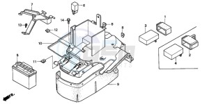 SJ50 BALI drawing BATTERY