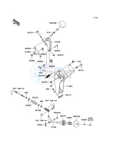 MULE_600 KAF400B8F EU drawing Shift Lever(s)