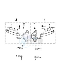 DJANGO 125 SPORT drawing FOOT SUPPORT