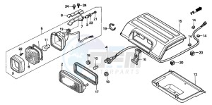 TRX300FW FOURTRAX drawing TAILLIGHT