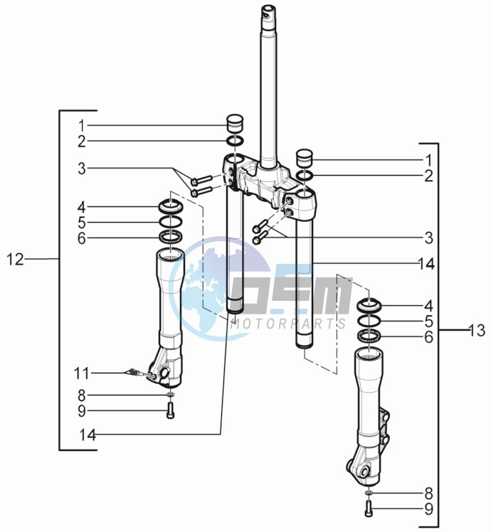 Fork components (Kayaba)