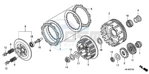 TRX400XC drawing CLUTCH