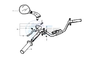 Fly 2T 50 drawing Rear brake control