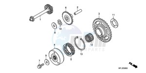 CBR1000RA9 Korea - (KO / ABS HRC) drawing STARTING CLUTCH