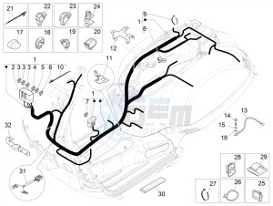 GTV 300 SEI GIORNI IE E4 ABS (NAFTA) drawing Main cable harness