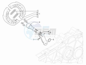 Typhoon 50 2t e3 (CH) Switserland drawing Rear brake - Brake jaw