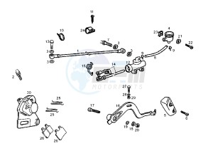 SENDA R EURO 2 - 125 drawing REAR BRAKE SYSTEM