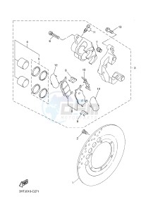 SR400 (2RDB) drawing FRONT BRAKE CALIPER