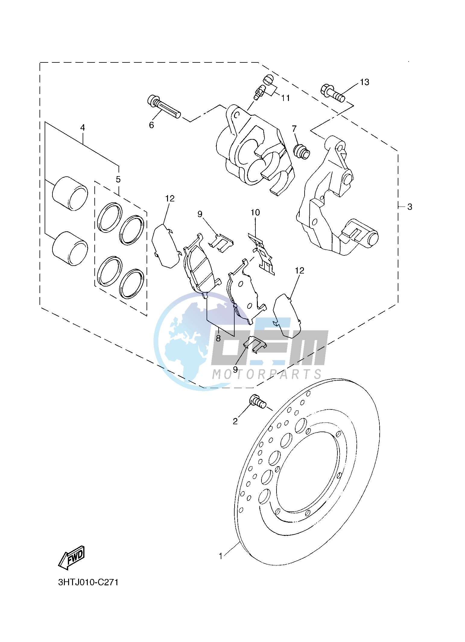 FRONT BRAKE CALIPER