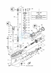 F70AET drawing PROPELLER-HOUSING-AND-TRANSMISSION-1