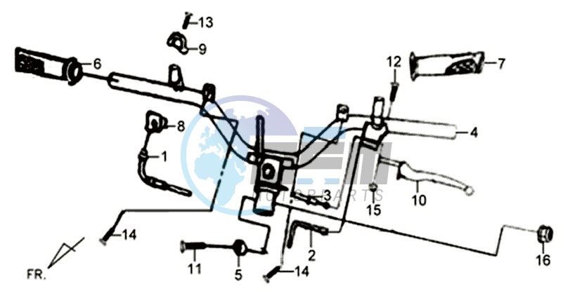 HANDLEBAR / BRAKE LEVERS /CABLES