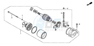 CBF150SH drawing STARTING MOTOR