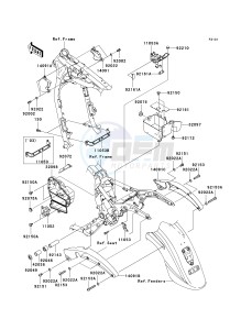 VN 1600A A[VULCAN 1600 CLASSIC] (A1-A3) [VULCAN 1600 CLASSIC] drawing FRAME FITTINGS-- A1_A2- -