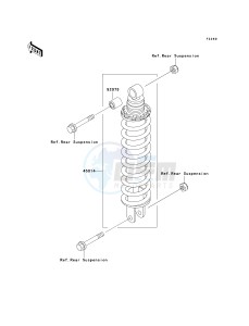 EX 500 D [NINJA 500R] (D6F-D9F) D6F drawing SHOCK ABSORBER-- S- -