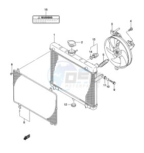 LT-A500XP Z drawing RADIATOR (LT-A500XPL2 P24)