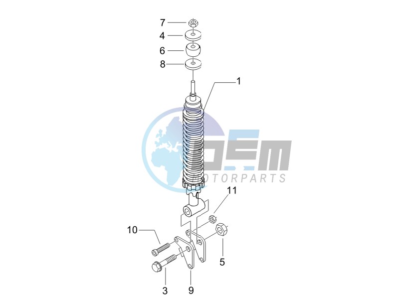 Rear suspension - Shock absorbers