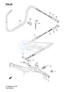 LT-F400 (P17) drawing REAR BRAKE