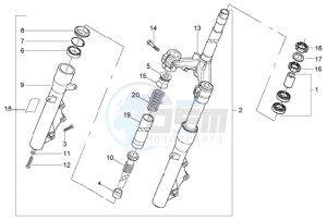 X8 125 PM36200-PM36300 drawing Fork