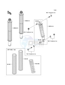 KVF360 4x4 KVF360A6F EU GB drawing Shock Absorber(s)