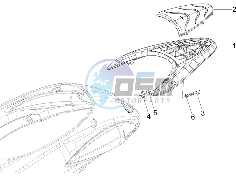 Rear luggage rack