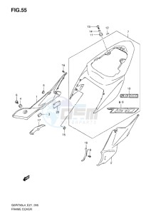 GSR750 drawing FRAME COVER L4