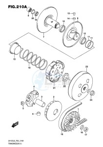 UH125 BURGMAN EU drawing TRANSMISSION (1)