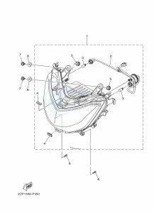 GPD150-A NMAX 150 (BV4D) drawing HANDLE SWITCH & LEVER