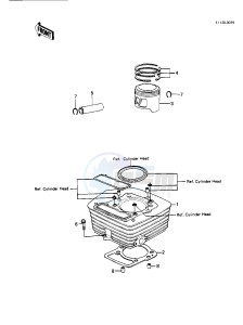 KLT 250 P [POLICE] (P1) [POLICE] drawing CYLINDER_PISTON