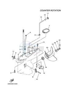 FL225BETX drawing PROPELLER-HOUSING-AND-TRANSMISSION-4