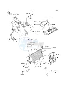 ER 650 C [ER-6N](9F) C9F drawing RADIATOR