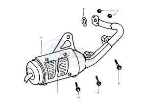 JET - 50 cc drawing EXHAUST