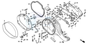 NT650V drawing R. SADDLEBAG (NT650V2/3/4/5)