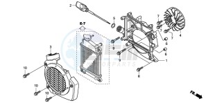 NHX110WH drawing COOLING FAN/ RADIATOR COVER