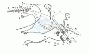 65 GT 650 drawing Handlebar - controls