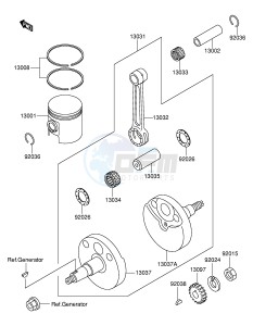 RM60 (E28) drawing CRANKSHAFT PISTON