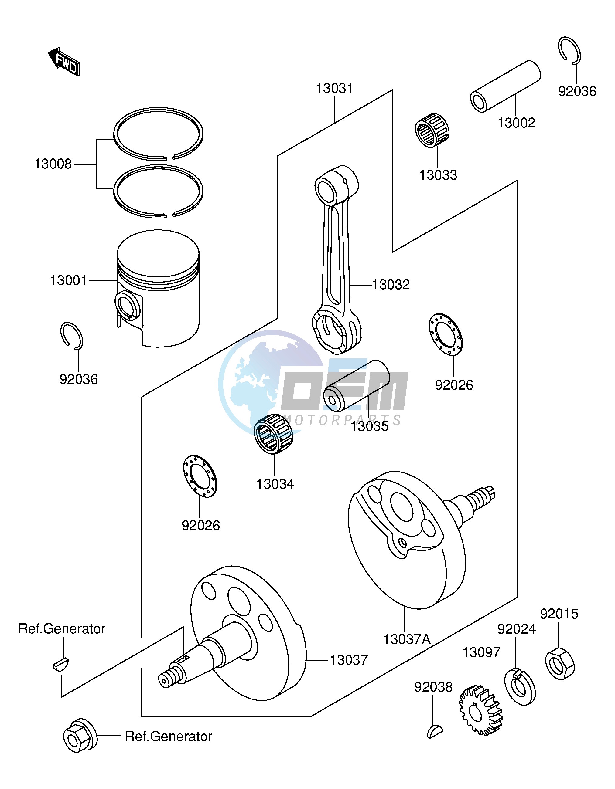 CRANKSHAFT PISTON